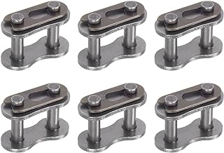 uxcell 6Pcs #40 Chain Master Connector Link Roller, 1/2" Pitch Carbon Steel, Standard Connecting Split Links for 08A Chain