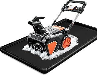 ANWEOR Snow Blower Mat,36 x 60 in Thicked PVC Snowblower Mats | for Garage with Raised Edge,Oil Spill Mat Protect the Floor from Damage