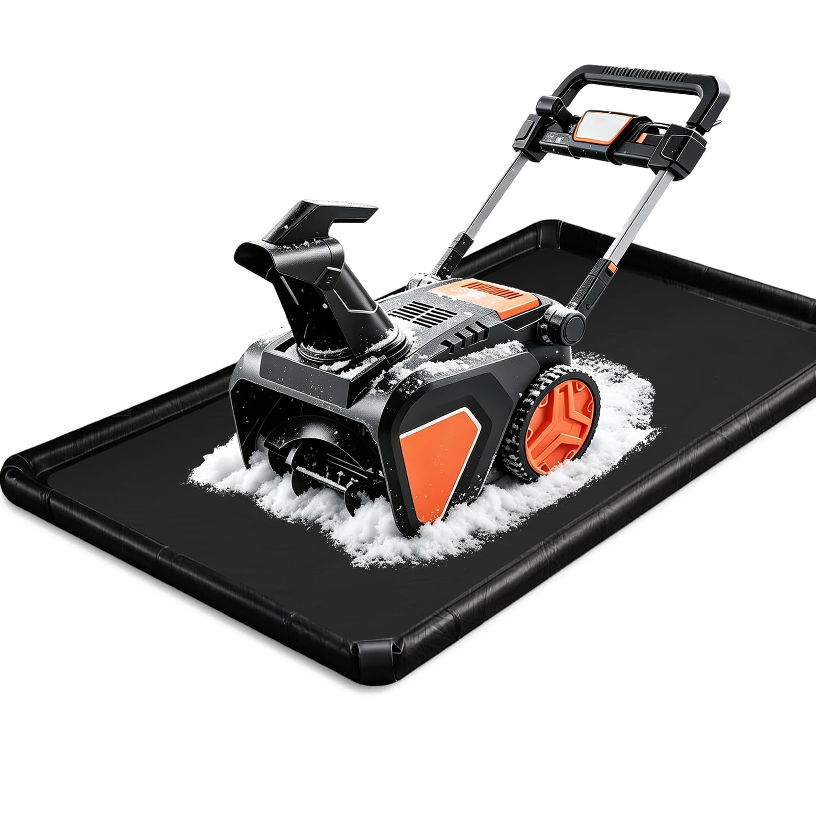 ANWEOR Snow Blower Mat,36 x 60 in Thicked PVC Snowblower Mats | for Garage with 