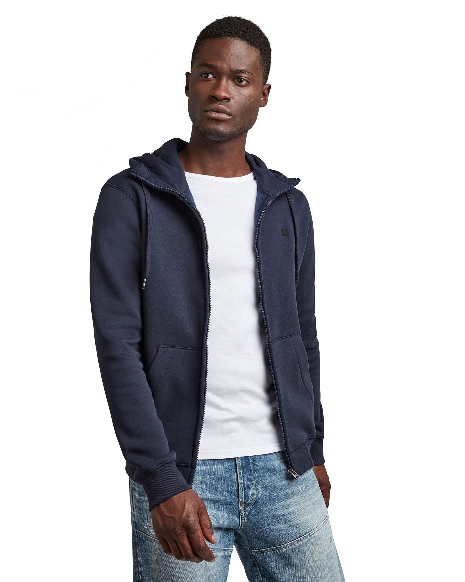 G-STAR Men's Premium Core Hooded Zip Sweater