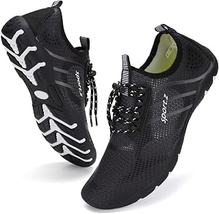 WateLves Water Shoes Mens Womens Barefoot Beach Swim Shoes Quick-Dry Aqua Socks Pool Shoes for Surf Yoga Water Aerobics