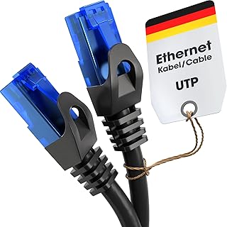 KabelDirekt – Network Cable 10Gbps – 0.5m, black