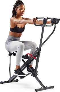 Sunny Health & Fitness Smart Row-N-Ride Full-Body Trainer w/Tablet Holder