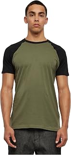 Urban Classics Men's Baseball T-Shirt, Contrast Shortsleeves T-Shirt, Sports Shirt, Crew Neck, 100% Jersey Cotton Available, Sizes: S-5XL
