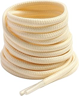 VSUDO Shoelaces Round Mountain Boots, ø4 mm Shoelaces Shoes/Work Shoes, Shoelaces Boots for Military/Treking Shoes for Women or Men