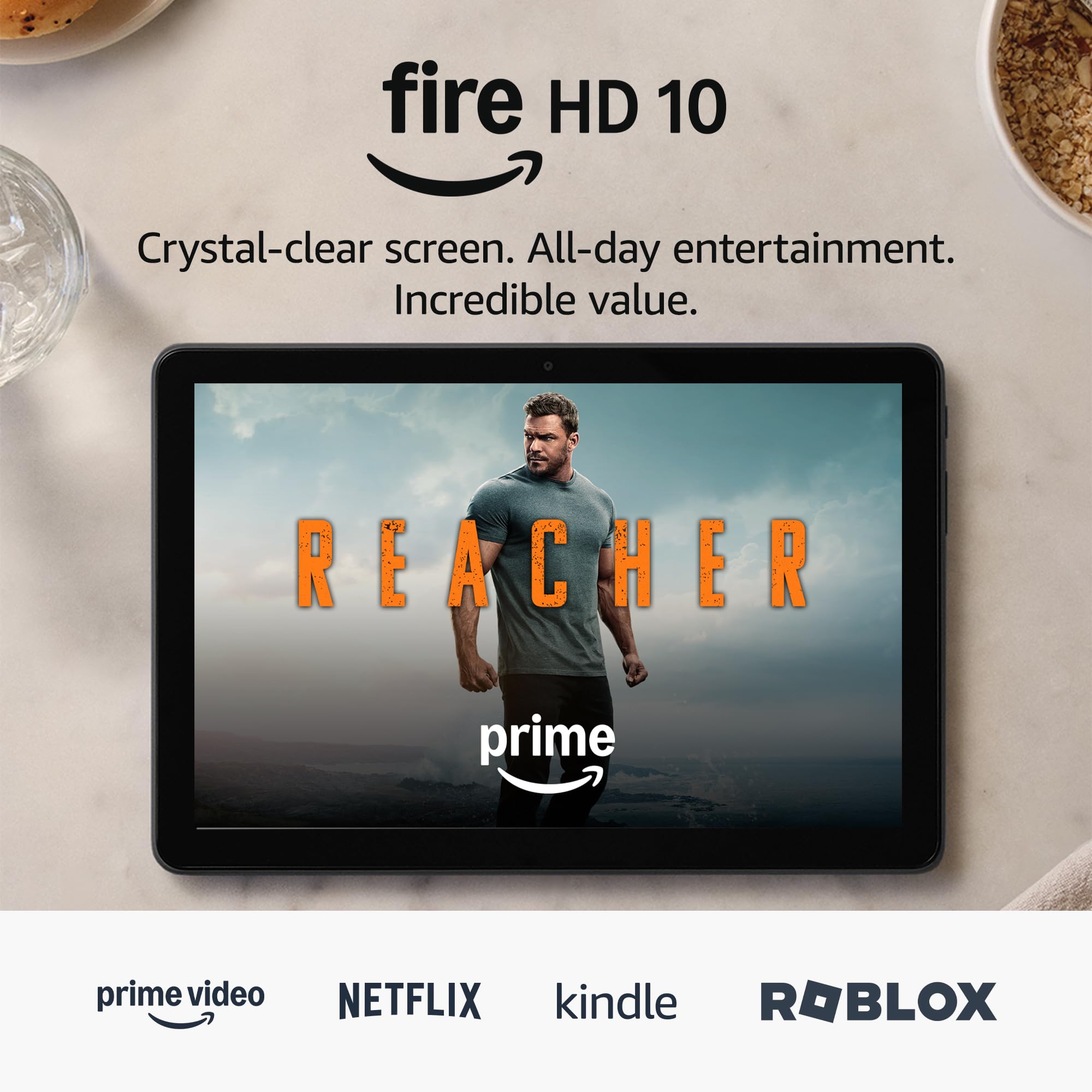 Amazon Fire HD 10 tablet (newest gen), built for relaxation, 10.1" vibrant Full 