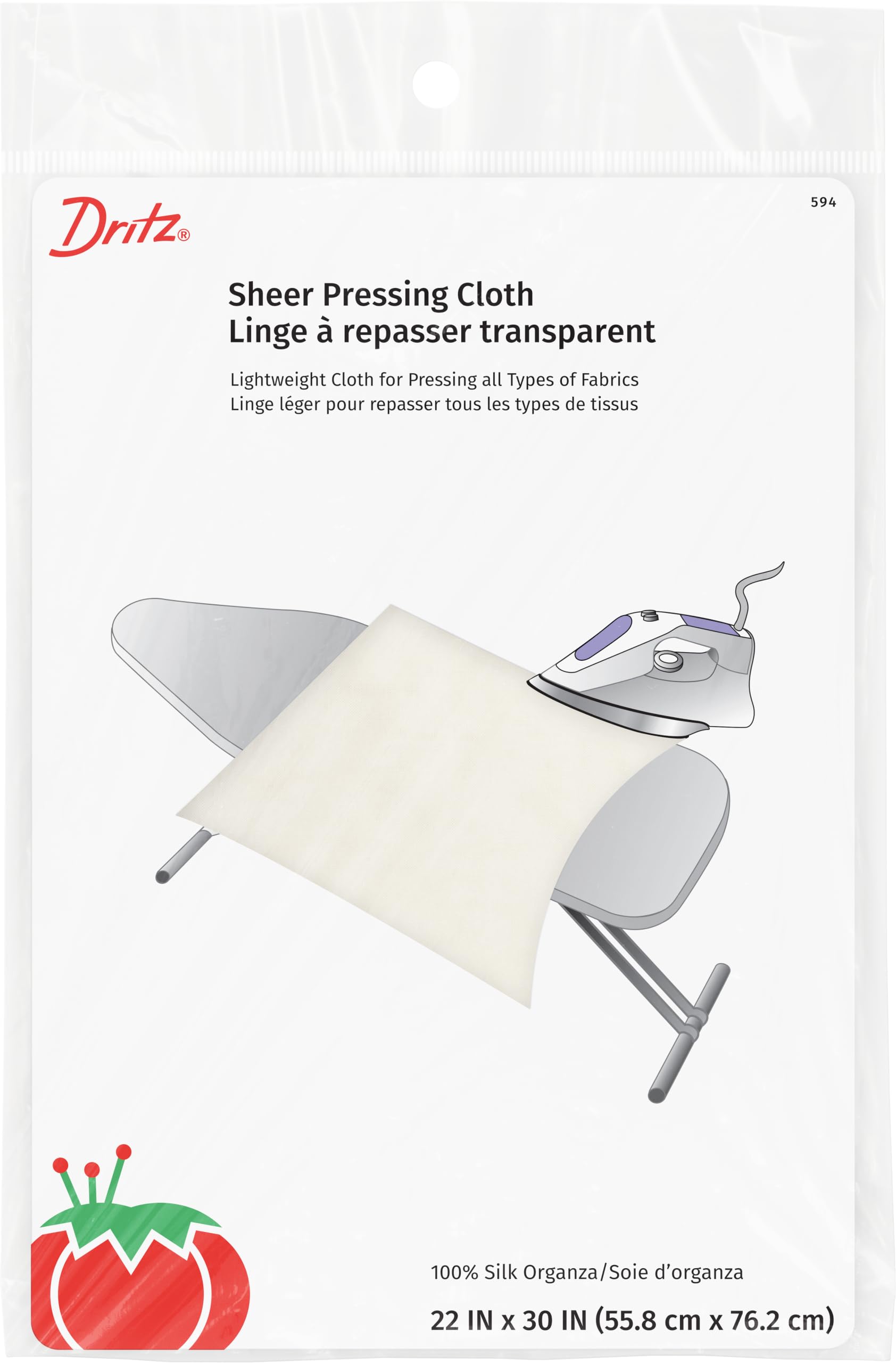 Dritz Sheer Press Cloth - 22'' x 30'' | For Use with Ironing