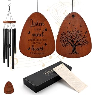 PRSTENLY 26 Inch Memorial Wind Chimes for Loss of Loved One, Sympathy Gift Wind Chimes for Loss of Father Mother Son, Daughter, Friends, Sister, Bereavement Remembrance Gift in Memory of Loved One