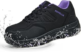 Scarpe da trekking impermeabili da donna, alla moda, da tennis, da camminata, con impugnatura antiscivolo, supporto alla caviglia, comfort durevole per trekking, trail running e avventure