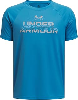 Under Armour Boys' Tech Split Wordmark Short Sleeve