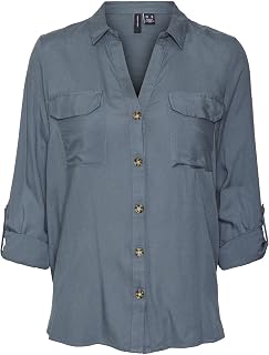 VERO MODA Vmbumpy L/S Shirt New Wvn Noos Vmbumpy L S T-Shirt New Wvn Noos Women (Pack of 1)