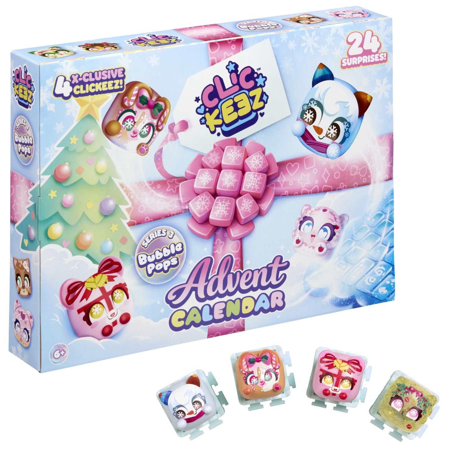 Clickeez Advent Calendar With 24 Holiday Surprises And Exclusive Characters | In