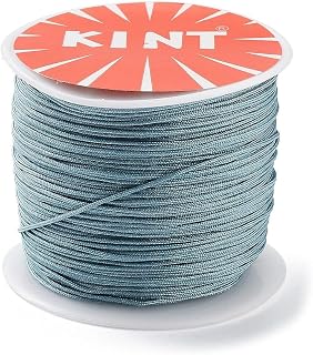 Nylon Cord for Bracelets 1mm Chinese Thread Beading Thread Dark Turquoise Decorative Thread for DIY Macrame Jewelry Making Knitting Knots Crafts Hair Decoration