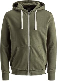 JACK & JONES Zip Hoodie Plain Zip Hoodie