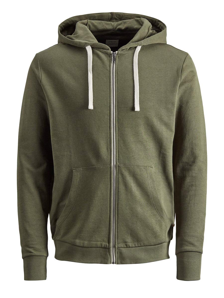 JACK & JONES Zip Hoodie Plain Zip Hoodie