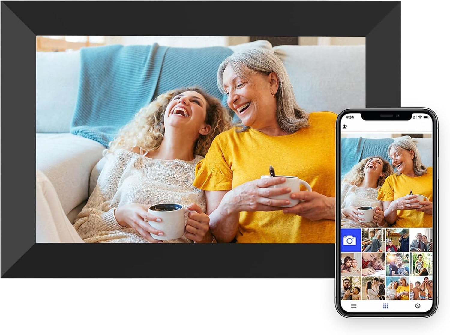 Digital Picture Frame WiFi 10.1 Inch Smart Digital Photo Frame with 1280x800 IPS