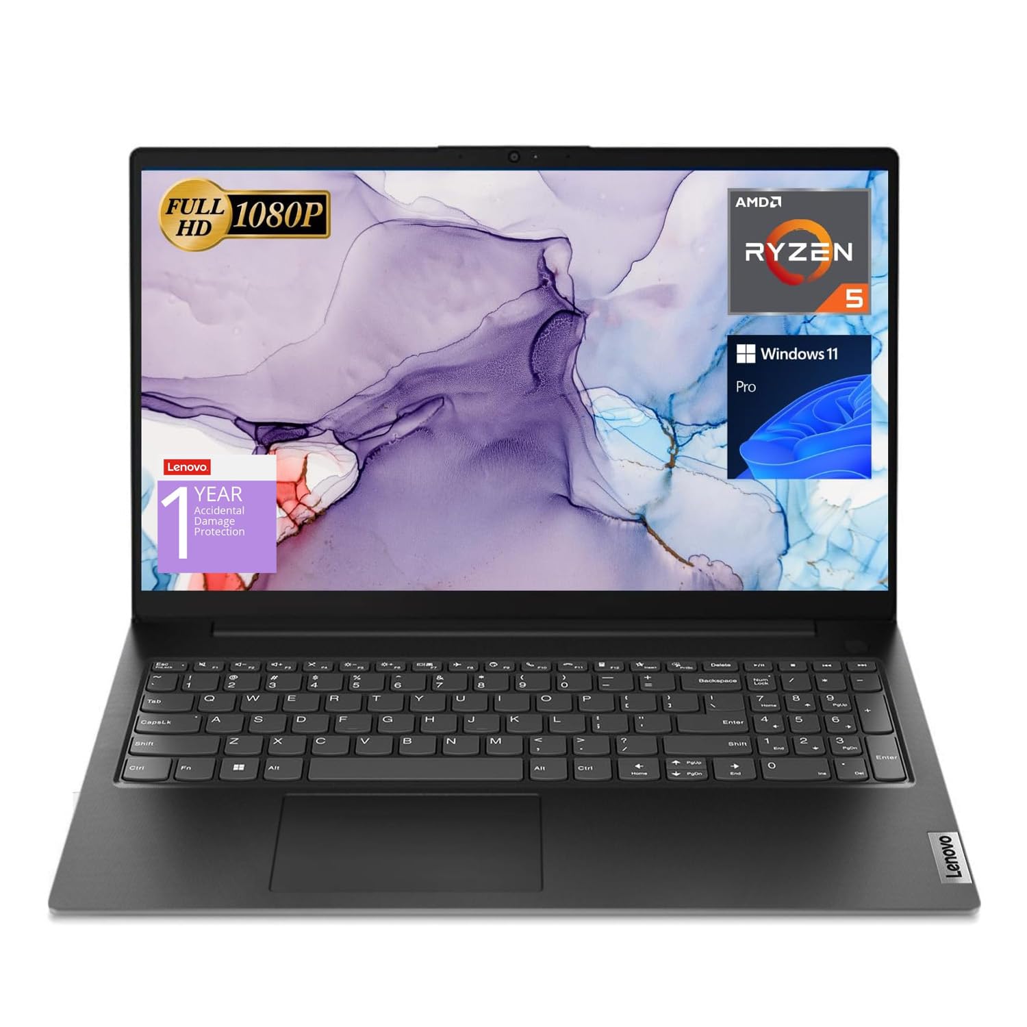 Lenovo V15 Laptop, 15.6" FHD Display, AMD Ryzen 5 5500U Hexa-core Processor (Bea