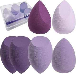 Makeup Blending Sponges Set of 6 | Makeup Sponges Non-Absorbent, Slant Cut and Water Drop Shapes for Foundation and Cosmetics 20