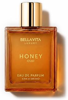 Bellavita Luxury Honey Oud Eau de Parfum | 100 ml (3.4 fl.oz.) | Perfume for Men and Women | Sweet Honey, Bergamot, Oud, and Amber Notes