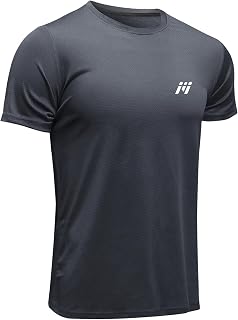 MEETWEE Sports Shirt Men's Running Shirt Short Sleeve Mesh Functional Shirt Breathable Quick-Drying Sports Gym Shirt Training Shirt for Men Summer