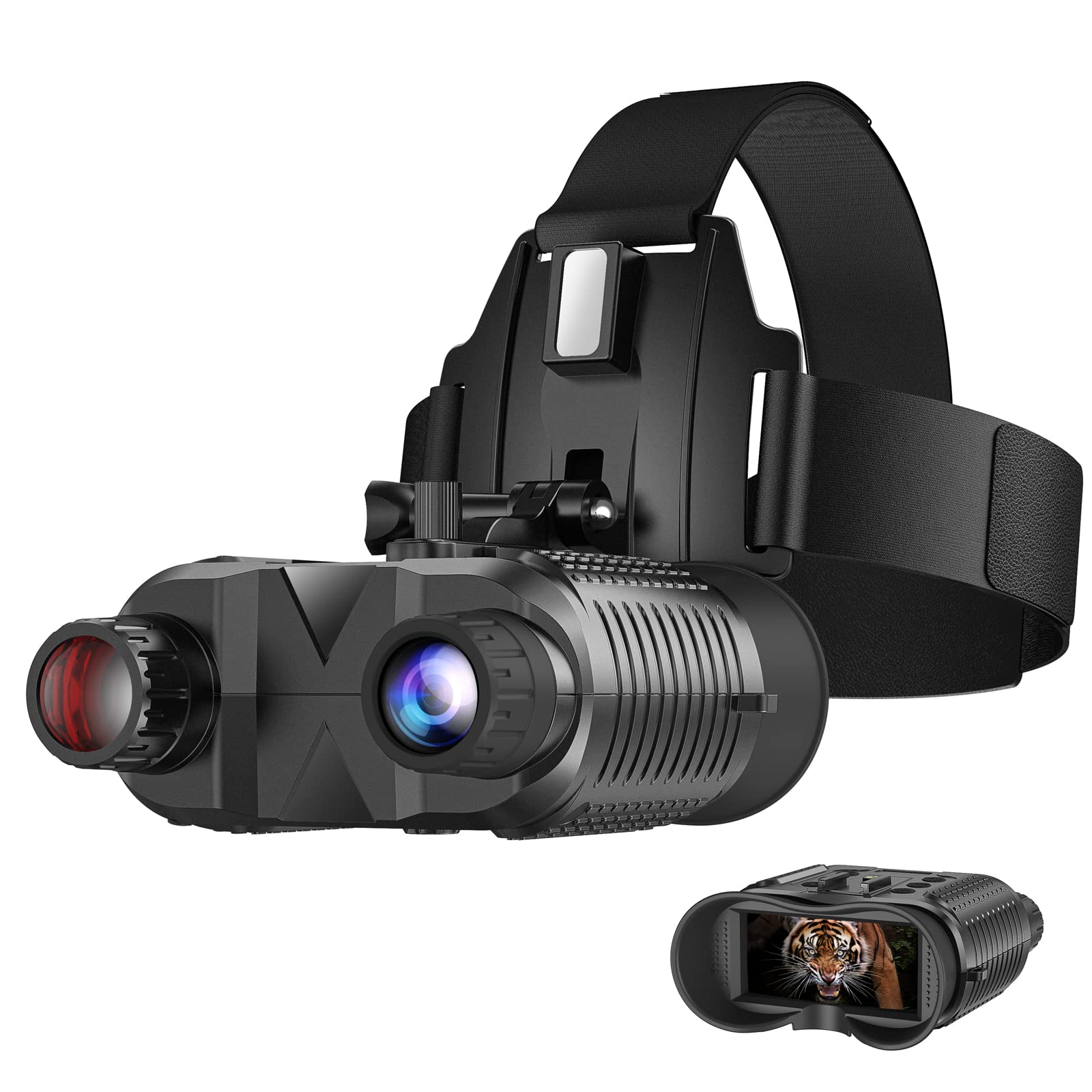 ArzzuNiu Head-Mounted Night Vision Goggles - Rechargeable Hands Free Night Visio
