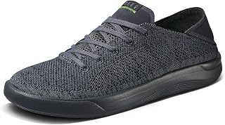 Reef Swellsole Neptune Mens Shoe, Lightweight & Breathable, Memory Foam Footbed, Fold Down Heel, Raven, 9