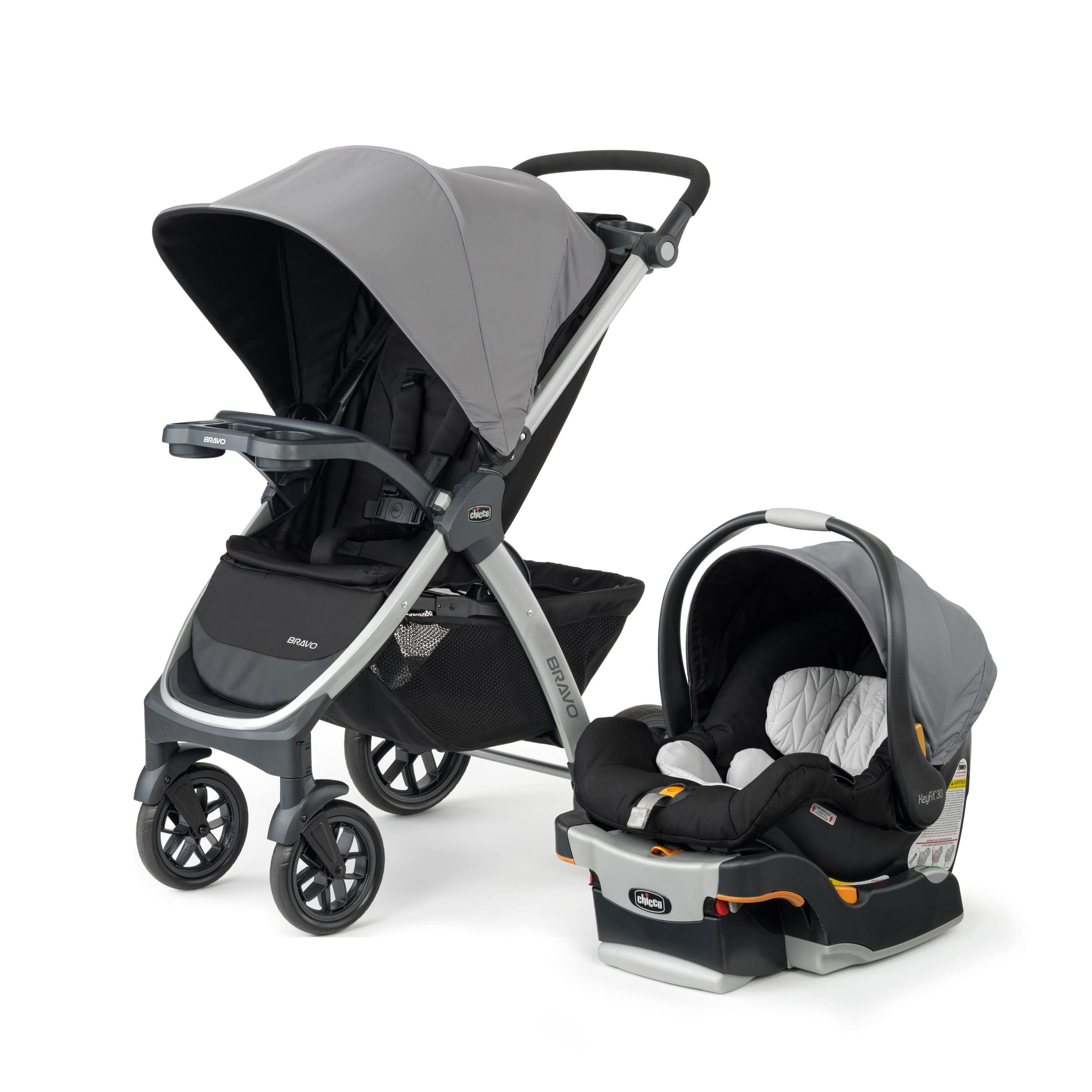 Chicco Bravo 3-in-1 Travel System w/KeyFit 30 Infant Car Seat & Base | Trio Trav