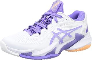 Asics Gel-Dedicate 8 Men's Tennis Shoes, White/Shock Orange, 44.5 EU