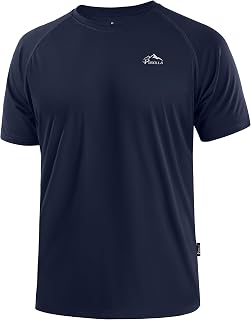 Men's UPF 50+ Sun Protection Swim Rash Guard Quick Dry Water Beach Shirts