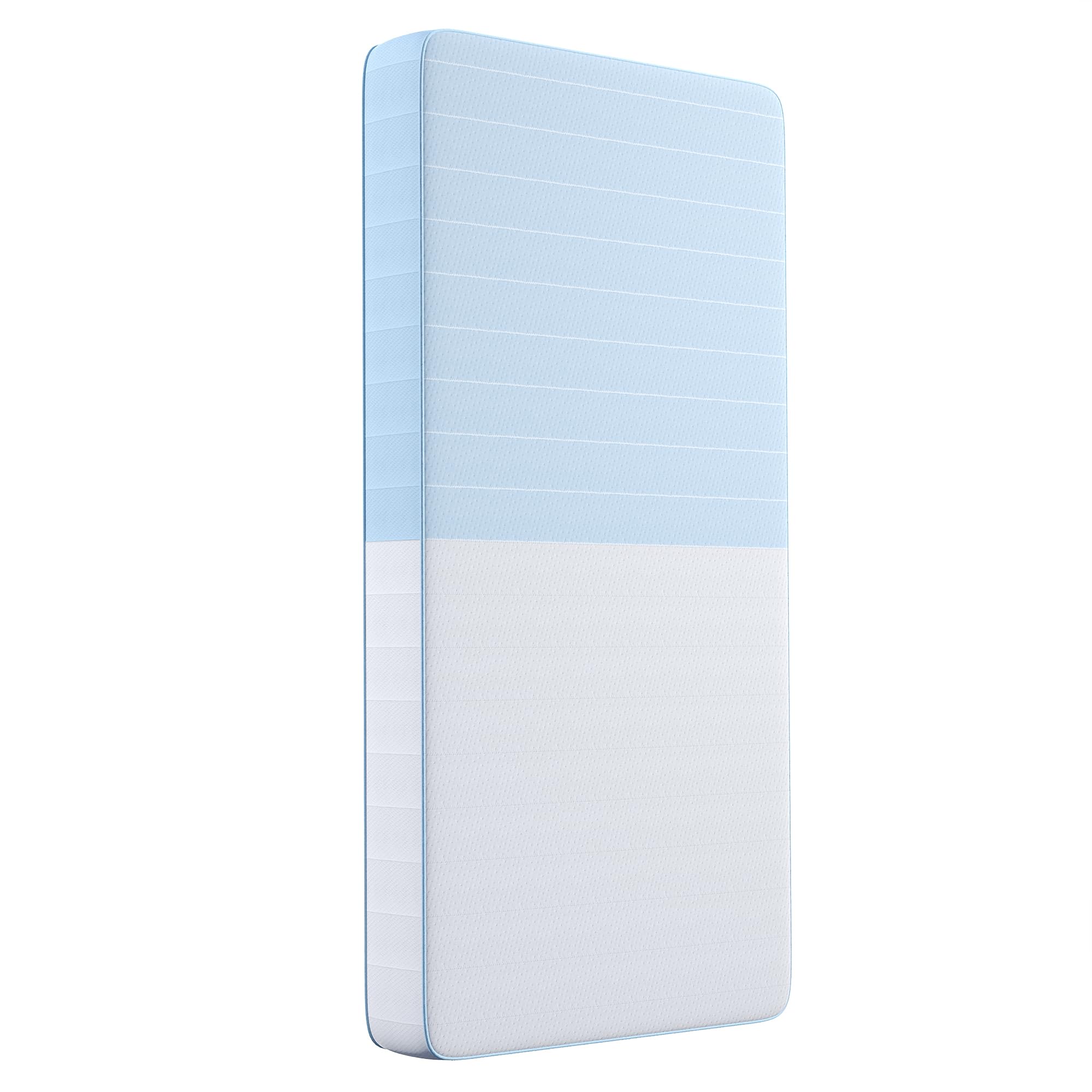 TeQsli Crib Mattress, Dual Sided Memory Foam Toddler Mattress, Firm Suport | Sta