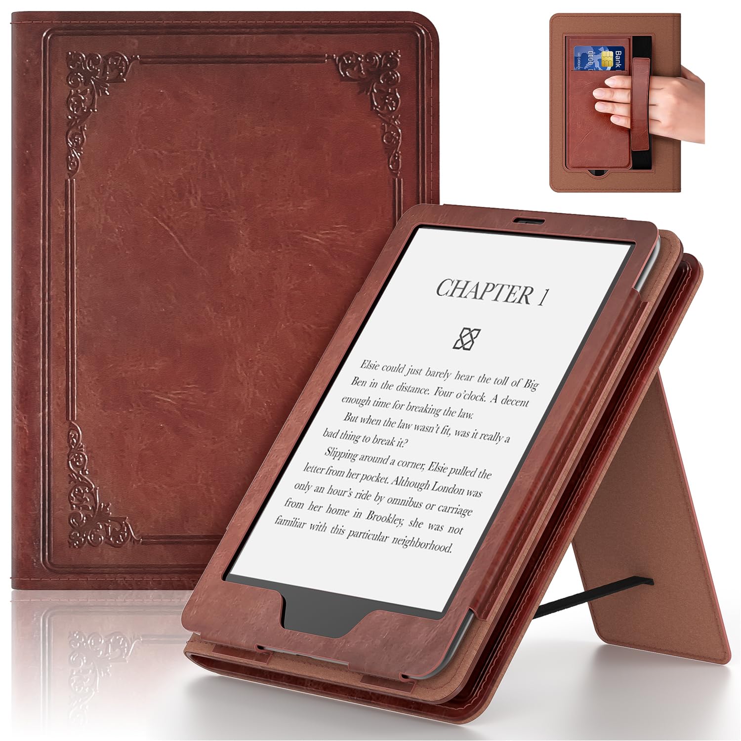 Kindle 6 Inch Case for 6" Kindle (11th Generation, 2024/2022),Vintage Brown | La