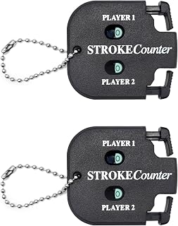 Qancekoo 2 PCS Golf Score Counter, 2 Player Stroke Golf Game Scorekeeper | Handheld Scorer Counter, Compact and Lightweight, Golf Clicker Counter for Competitions and Games