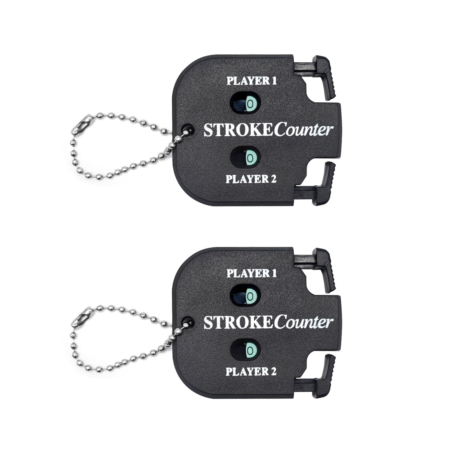 Qancekoo 2 PCS Golf Score Counter, 2 Player Stroke Golf Game Scorekeeper | Handh