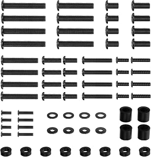 WALI Universal TV Mount Hardware Kit, M4,M5,M6,M8 Screws with Box, Black | Replacement Screws, Washers, Spacers Fits TVs/ Monitors Up To 80" Universal Kit For VESA Mounting