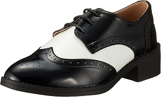 Liberty Doll 5497 Women's Lace Up Shoes Wing Tip Manish Oxford Shoes