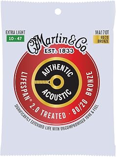 Martin MA170T Authentic Acoustic - LifeSpan 2.0 - 80/20 Bronze Extra Light ( 10-47 )