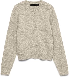 Vero Moda Vmnovah LS O-Neck Button Cardi Ga Noos Vmnovah LS O-Neck Button Cardi Ga Noos Women's (Pack of 1)