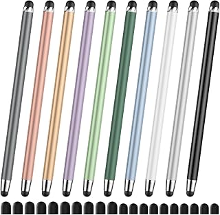 DAXINGXING Stylus (10 PCS), Universal Stylus Pen for iPad Touchscreen | Metal Barrel, Dual Rubber Tip for Apple Devices (iPad, iPhone), Amazon Fire Tablets, Android Tablets and All Touchscreens