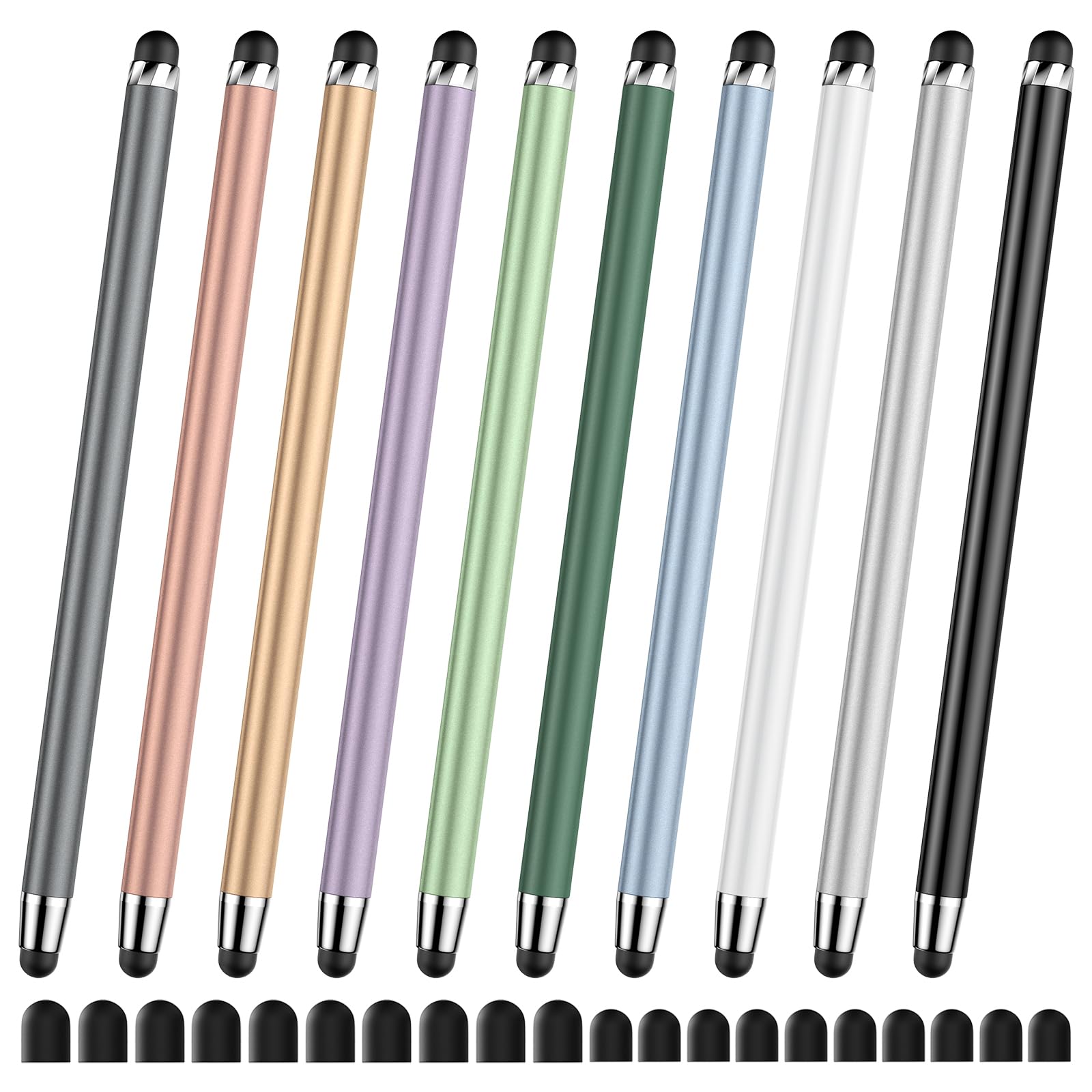 DAXINGXING Stylus (10 PCS), Universal Stylus Pen for iPad Touchscreen | Metal Ba