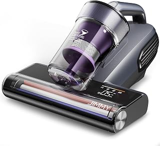 Jimmy BX8 Aspirador de Mano para Colchones, 600W 15kPa Succion Aspiradora Antiacaros con Ultravioleta UV-C, Secado Termico 65℃, Deteccion Inteligente Sensor, Función de Iones Negativos (Violeta)