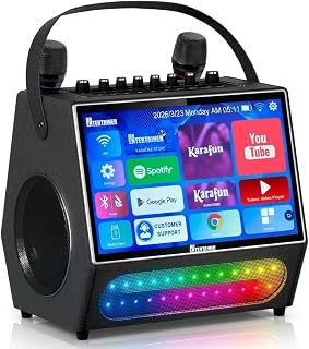 Mr Entertainer Maestro. Smart Touch Screen Karaoke Machine & Portable Media Player. 2 Wireless Microphones
