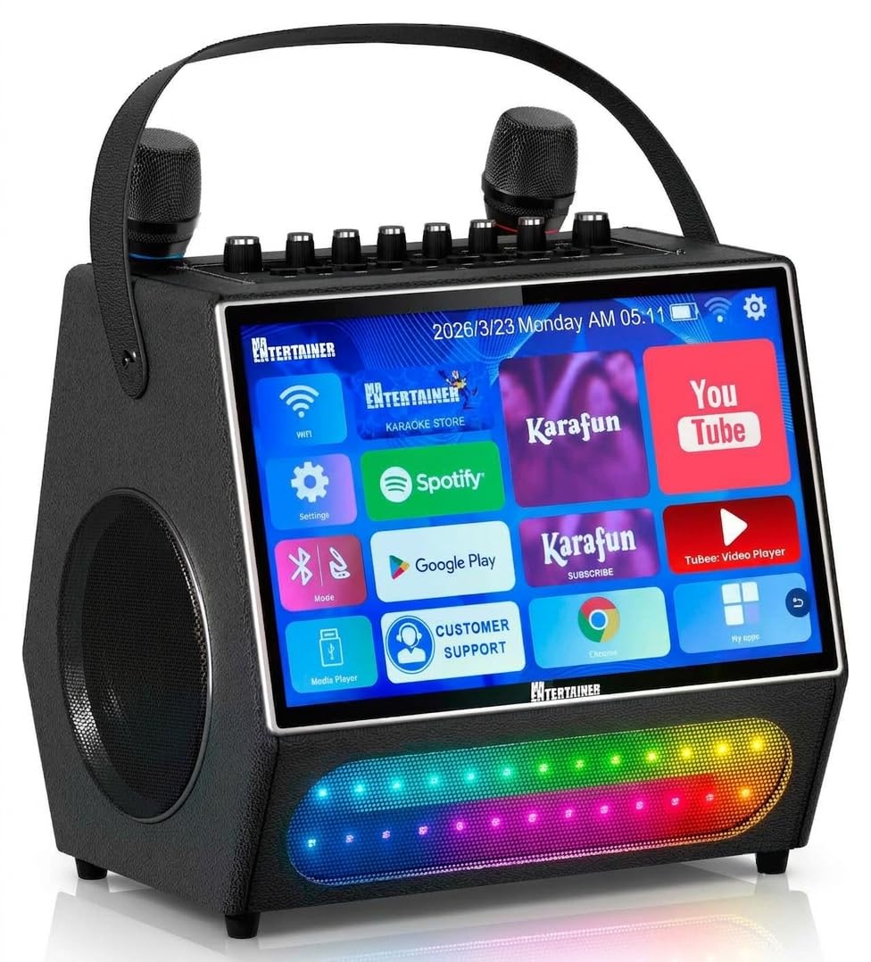 Mr Entertainer Maestro. Smart Touch Screen Karaoke Machine & Portable Media Play