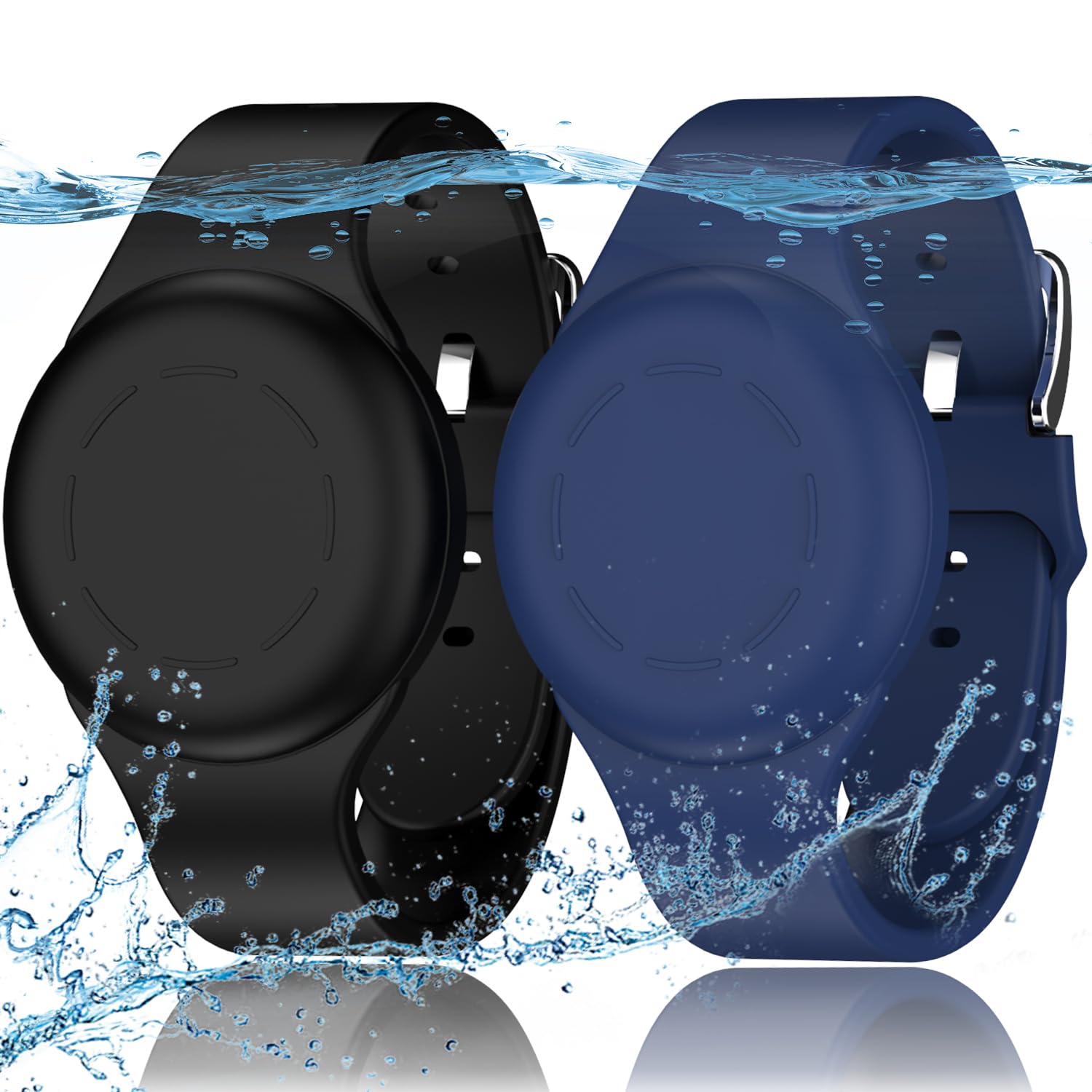 R-fun Waterproof for Air Tag Bracelets [2 Pack] Compatible with Apple Air Tag Fi