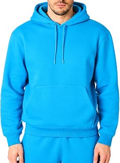 RIPT Men's Fleece Hoodie Pullover with Pockets and Drawstring, Long Sleeve Soft Sweatshirt for Gym Fitness Loungewear