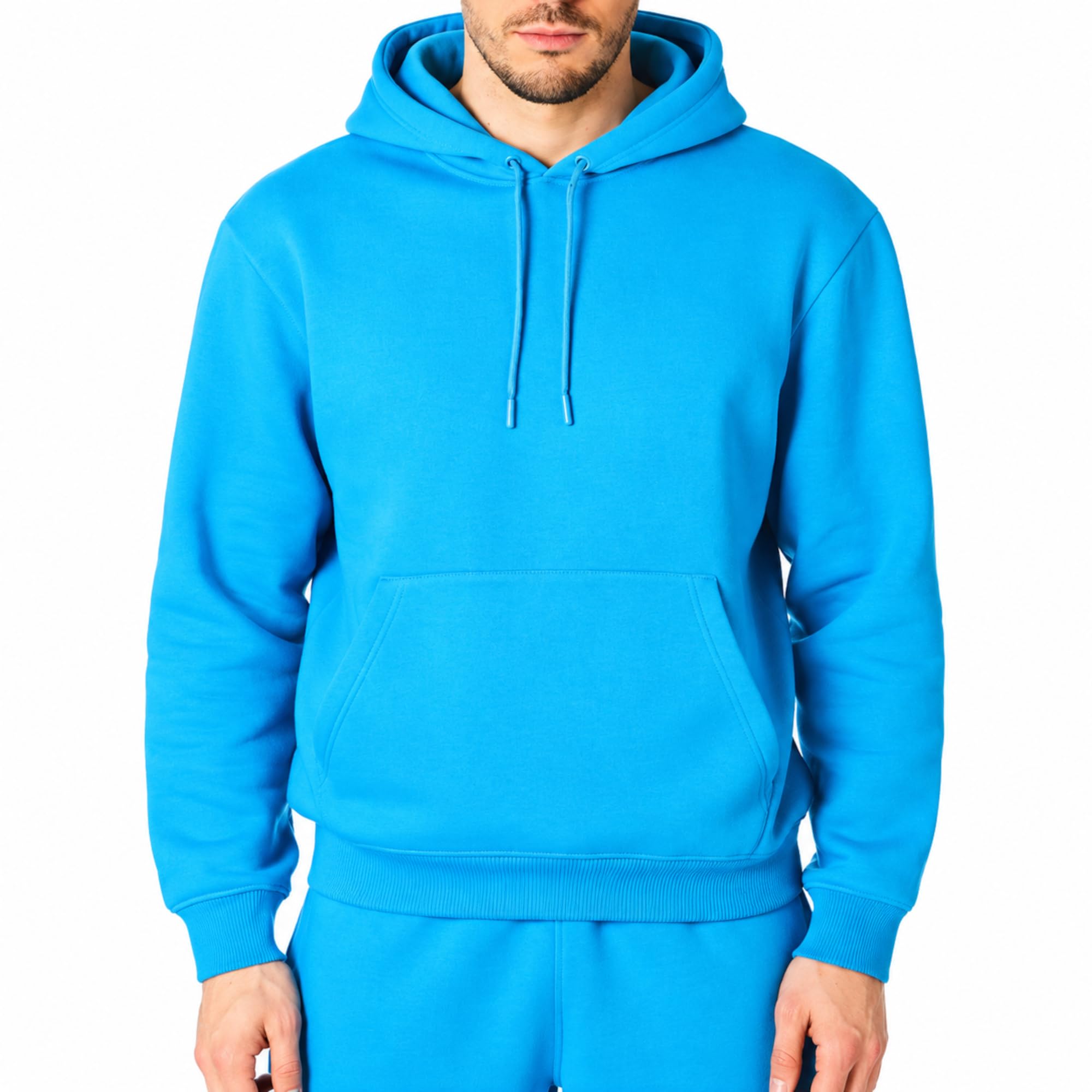 RIPT Men's Fleece Hoodie Pullover with Pockets and Drawstring, Long Sleeve Soft 