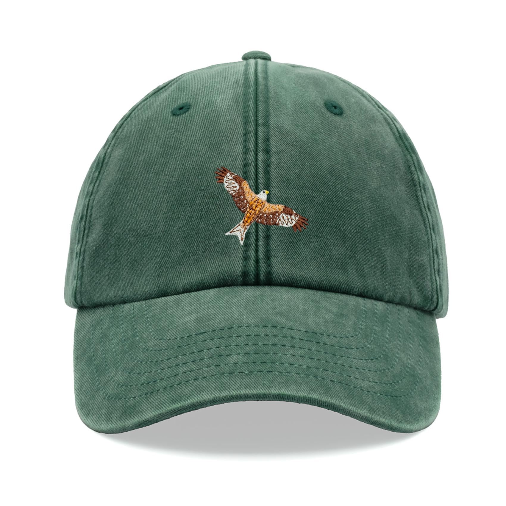 Red Kite Bird Baseball Cap Vintage Washed Unisex Dad Hat Adjustable Bird