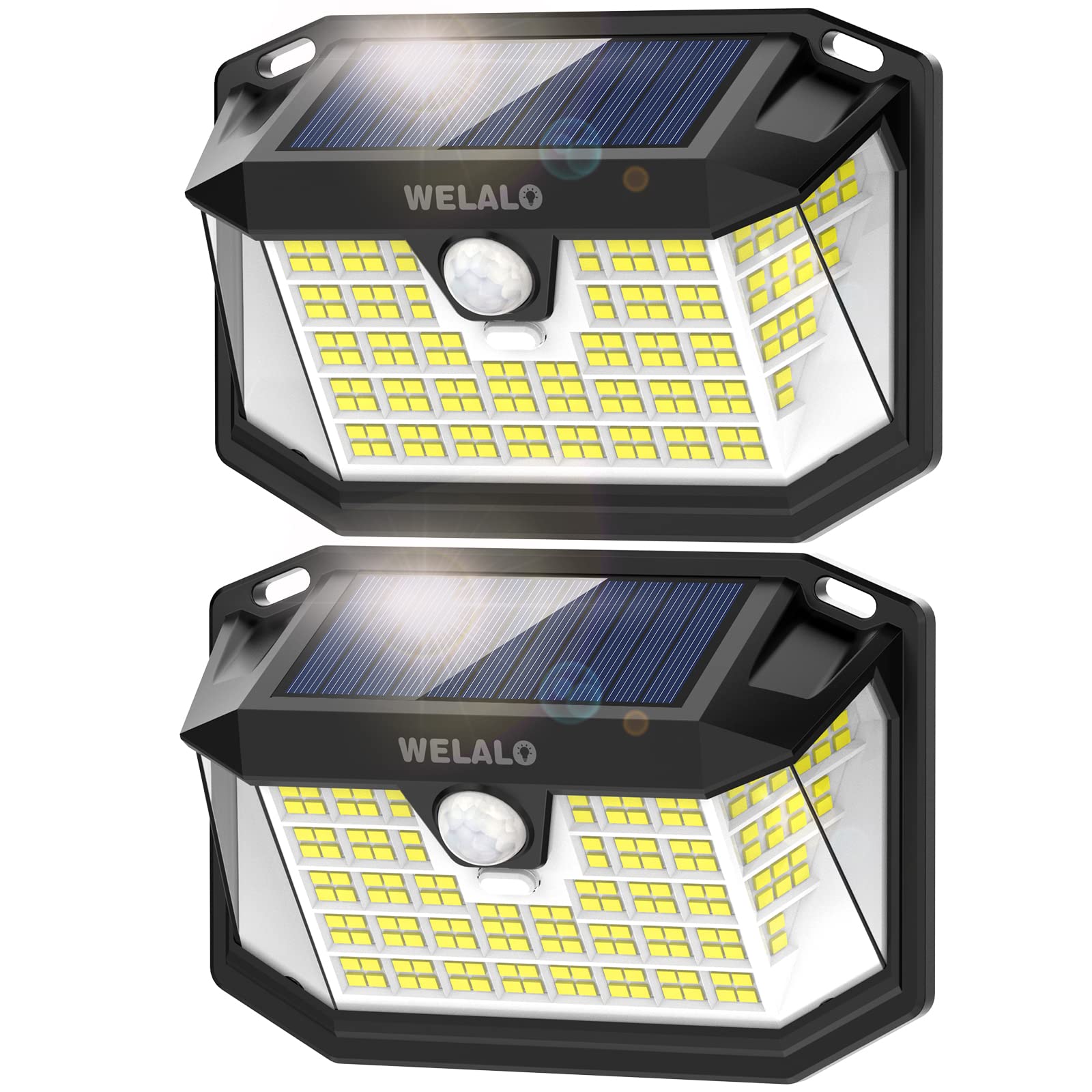 WELALO Solar Security Lights, 188 LED Solar Motion Sensor Lights, IP65 Waterproo
