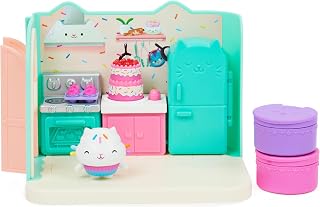 Gabby’s Dollhouse, Bakey with Cakey Kitchen with Figure and 3 Accessories, 3 Furniture and 2 Deliveries, Kids Toys for Ages 3 and up