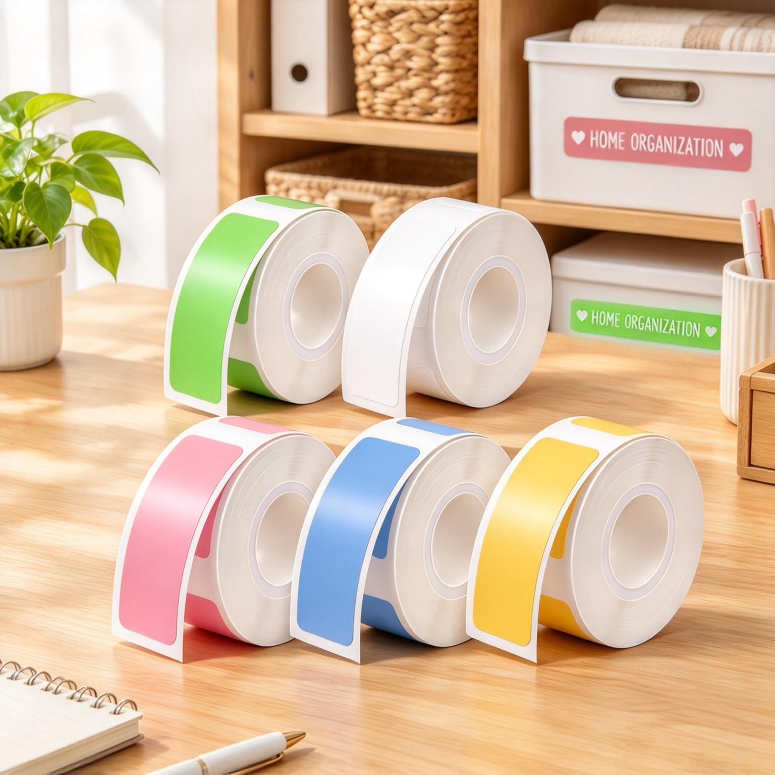 12 Pcs 40mm Thermal Sticker Labels, Commonly Used for Home, Shopping and Book La
