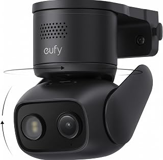eufy Security Indoor/Outdoor Camera C31,Spotlight-Free Color Night Vision | IP66, 360° Pan &Tilt, AutoTracking,AI Human/Vehicle/Pet/Cry Detection, 24/7 Recording,Dual External Antennas,No Subscription